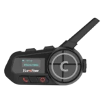 EuroFone S6-SC-B Full Duplex - Intercomunicador para motocicleta para 6 condutores