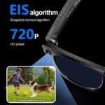 Óculos inteligentes W600 com câmara IP65 Preto - Image 4