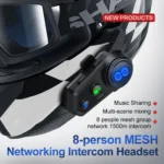 Intercomunicador para moto Y8X Mesh de 8 condutores - Image 3