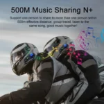 Intercomunicador para moto Y8X Mesh de 8 condutores - Image 2