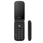 Qubo X-209 2,4", 4G, Botão SOS, Tampa, 1000 mAh, Preto