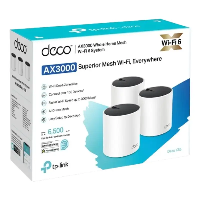TP-Link Deco X55 Sistema Wi-Fi 6 Mesh AX3000 (3 unidades) - Image 2