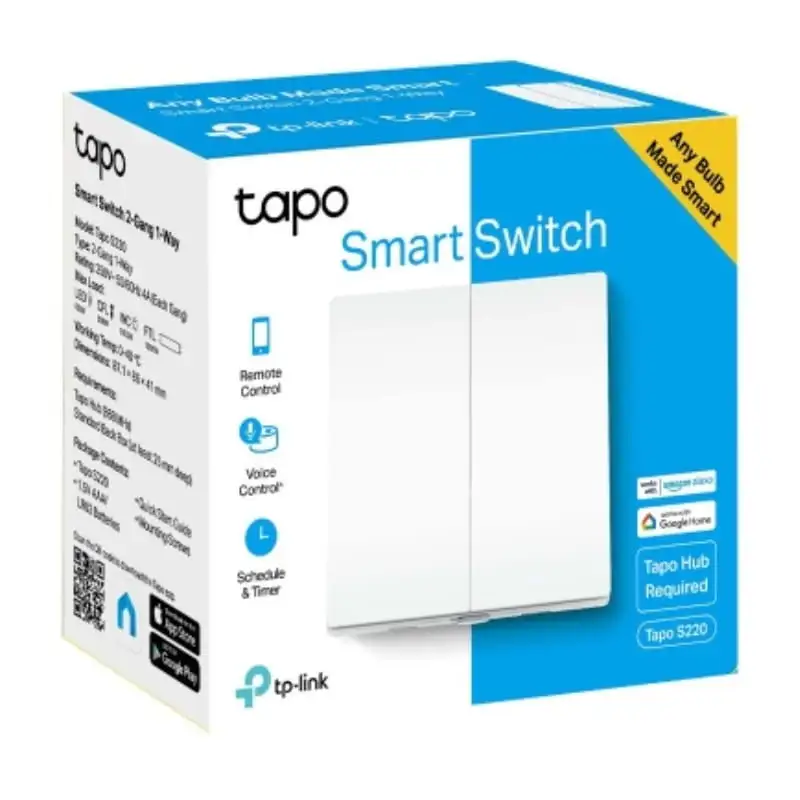 TP-Link Tapo S220 com Controlo por voz - Interruptor de luz WiFi inteligente - Image 2