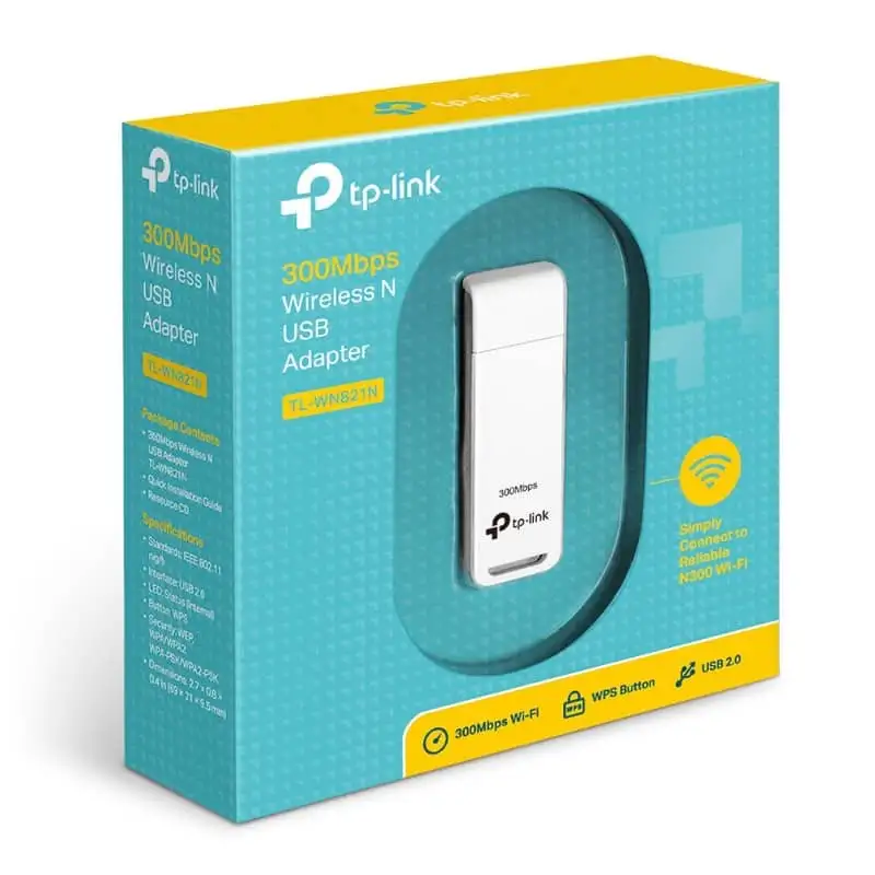 TP-Link TL-WN821N Wireless USB Adapter 300Mbps N - Image 2