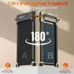 Passadeira AKLUER 520A-A 2 em 1 com massajador Shiatsu de 2,5 HP - Image 2