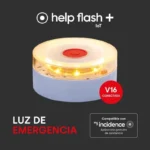 Help Flash IOT Plus 290 candelas Homologada pela DGT 3.0 Geolocalizável Branca - Image 2