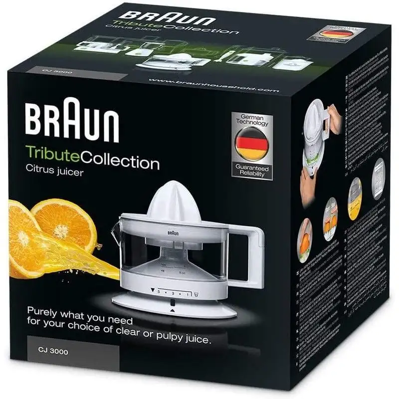 Braun TributeCollection CJ 3000 Electric Juicer 20W Preto - Image 3