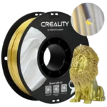 Filamento Creality PLA CR-Silk - 1,75mm - Velocidade de impressão até 100mm/s - Bobine de 1kg Cor Ouro/Prata