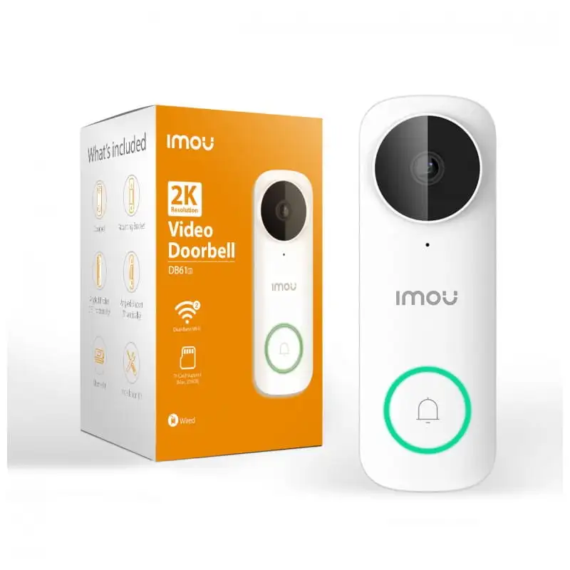 Videoporteiro Imou DB61i 5 MP IP65 Wifi Visão Nocturna Parede Branco - Image 2