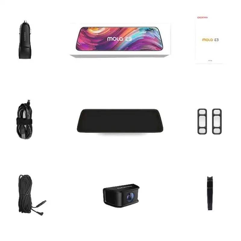 DDPAI E3 Espelho Retrovisor com Dual Dash Cam – Câmara para Carro - Image 2