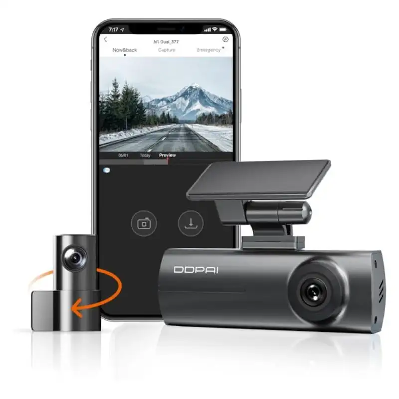 DDPAI N1 Dual frontal e traseira - Dash Cam - Image 2