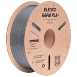 Filamento ELEGOO Rapid PLA + (PLUS) Prateado - 1,75mm - Impressão a alta velocidade até 600mm/s - Bobine de 1kg
