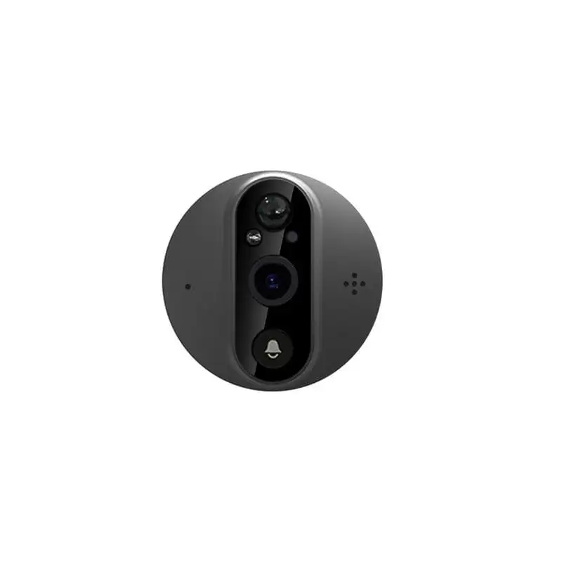 Escam C89 Visão Noturna PIR Áudio bidirecional Preto - olho mágico digital - Image 3