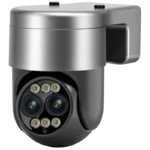 Escam G03 4+4 MP Lente Dupla PTZ 8x Zoom WiFi Cinza IP