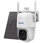 Câmara de Vigilância IP Escam G24 3M Wifi Painel solar Branco