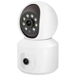 Câmera de Segurança IP Escam QF010 2MP+2MP Visão Noturna Cor Panorâmico Wifi Branco