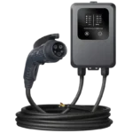 Carregador para carro elétrico com estação de carregamento 32A / 7,0 kW / sem ficha (monofásico) / 5 m / LCD - EV Tipo 2