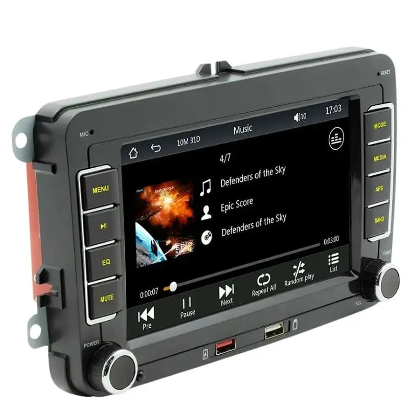 F9070C Bluetooth/Carplay/USB Preto - Rádio Automóvel 2 DIN - Image 4