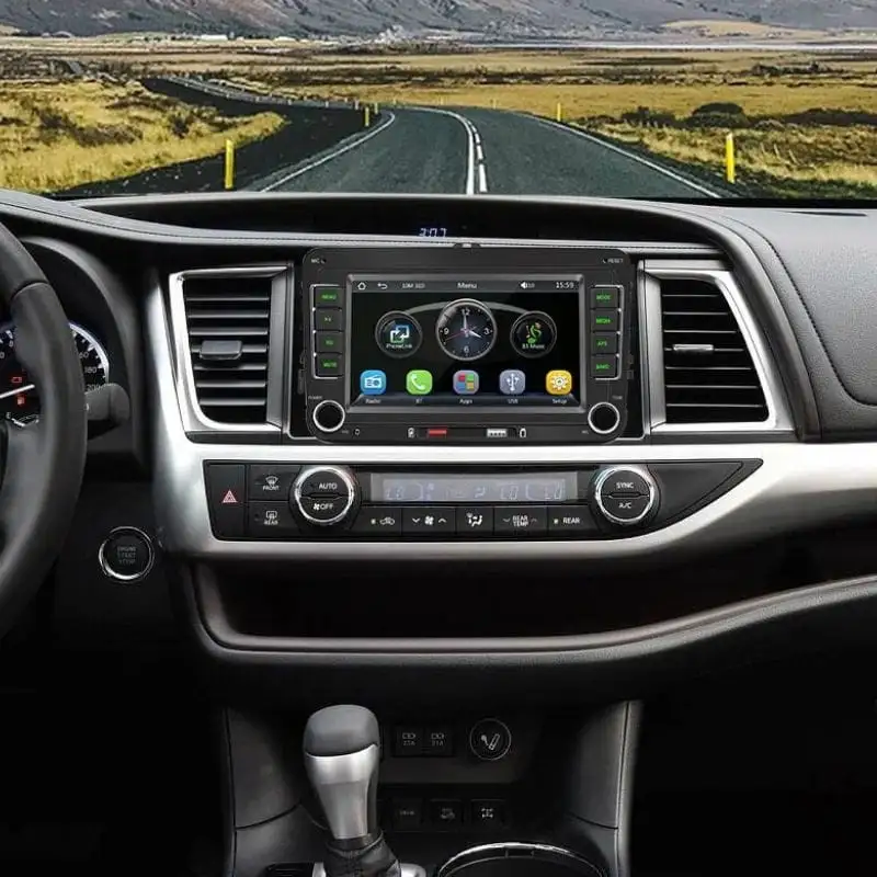 F9070C Bluetooth/Carplay/USB Preto - Rádio Automóvel 2 DIN - Image 2