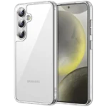 Capa protetora premium para Samsung Galaxy S24 5G Acrílico antiamarelamento transparente