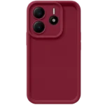 Capa de silicone fosca Xiaomi Redmi Note 14 5G Vermelha