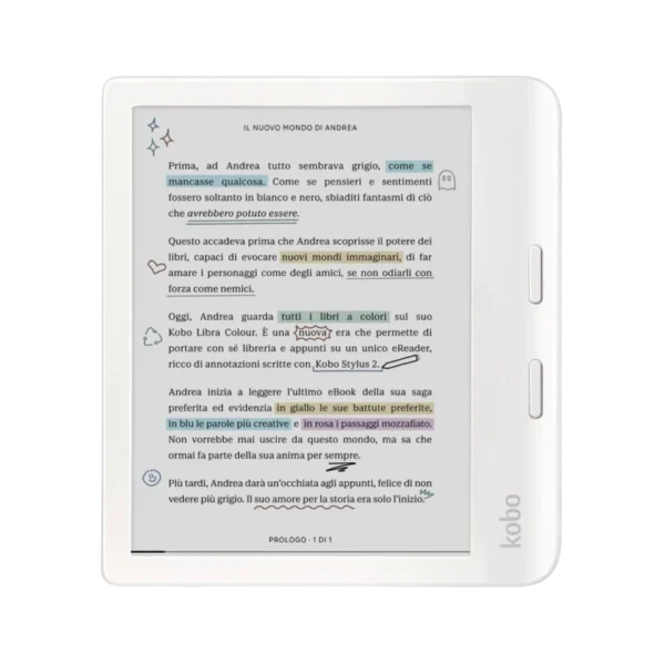 Rakuten Kobuten Kobo Libra Colour 32 GB Wifi Branco - Leitor de livros electrónicos