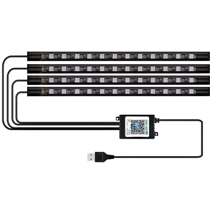 72 LED RGB USB-A APP - Kit de iluminação interior para automóvel - Image 3