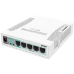 Mikrotik RB260GS - Switch gerenciável compacto com 5 portas Gigabit Ethernet e 1 compartimento SFP 1 Gbps