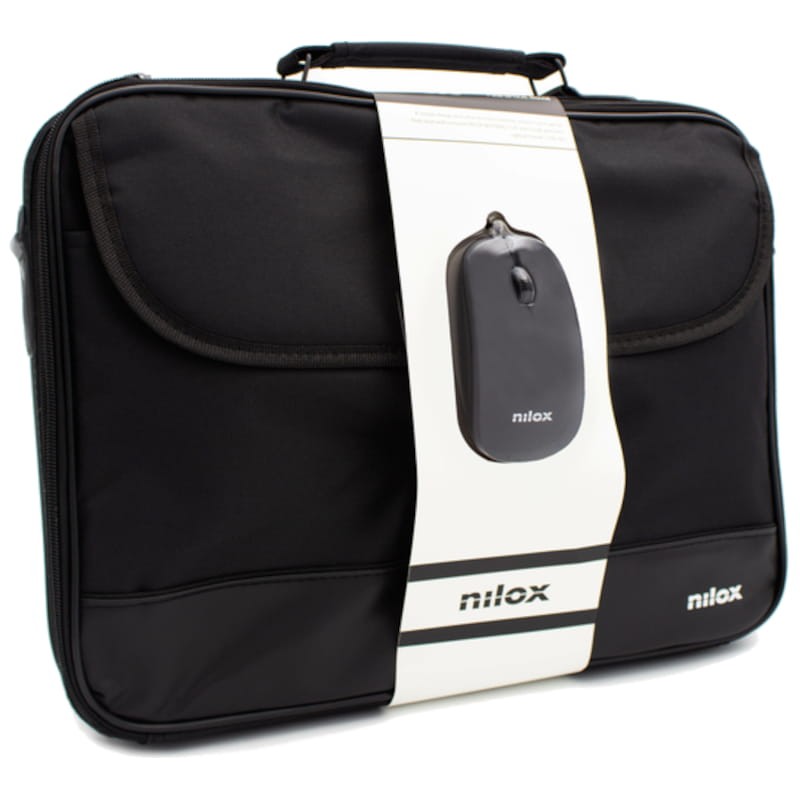 Nilox NXMOS5156BK + mouse USB preto - Capa para laptop 15.6" - Image 2