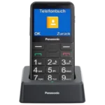 Panasonic KX-TU155EXBN 2,4", Letras Grandes, Alto Contraste, Compatível com Aparelhos Auditivos, Chamada Prioritária, Base de Carregamento, Preto