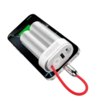 SHARGE Pouch Mini 30 W 10 000 mAh com cabo USB-C integrado - Power Bank - Image 3