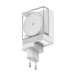 SHARGE Retrátil 65 W com cabo integrado - Carregador GaN Dual PD 3.0