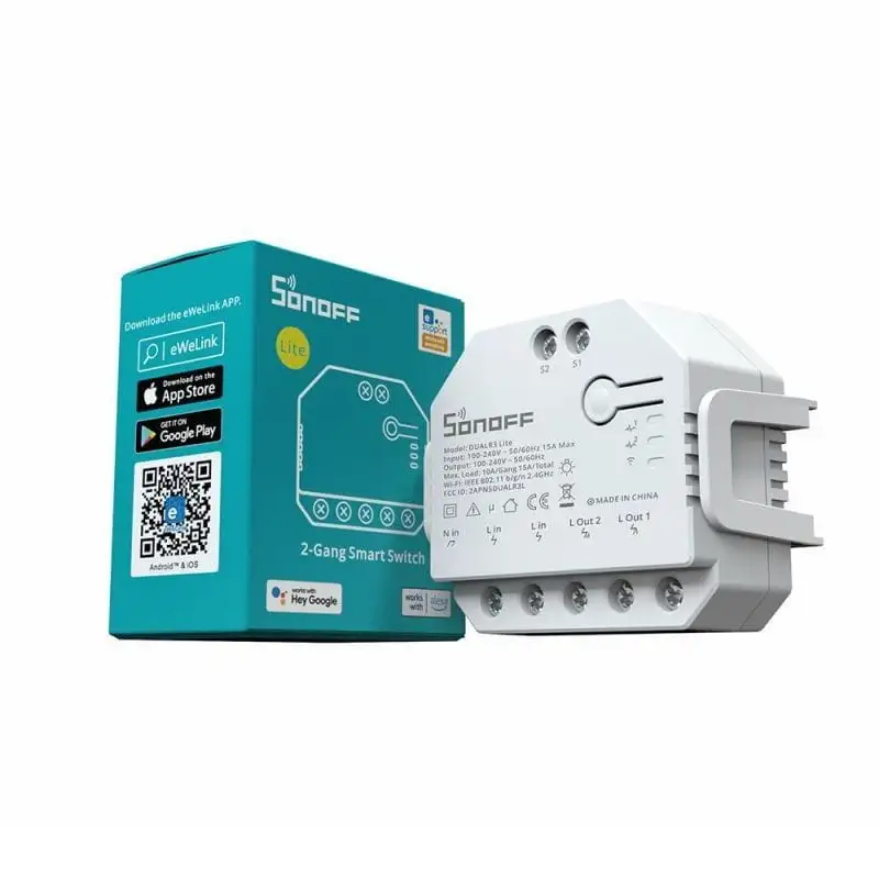Sonoff Dual R3 Lite Branco - Interruptor Wi-Fi Inteligente - Image 2