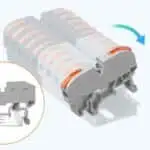 Sonoff 211 Cinza - Conector de Cabo para Calha DIN Embalagem de 20 unidades - Image 2