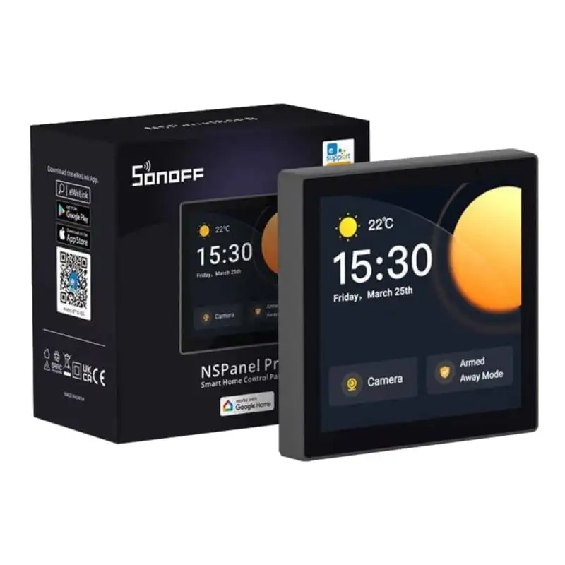 SONOFF NSPanel Pro Preto - Centro de Controlo Táctil para a Casa Inteligente - Image 2