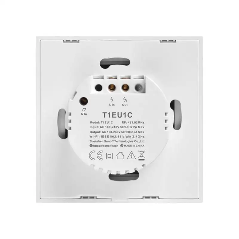 Sonoff T1 1C WiFi + RF 433 - Interruptor tátil inteligente - Image 2