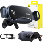 Baseus LightChaser - Suporte para automóvel com carregador sem fios de bobina tripla - Image 3