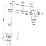 Suporte para Monitor Aisens DT32TSR-039 13-27" 8KG VESA - Image 2