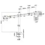 Suporte para Monitores Aisens DT32TSR-041 13-32 8KG VESA - Image 2
