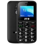 SPC Fortune 2, 1,77", 4G, Letras Grandes, Mensagens SOS, Preto