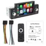 Autorádio 1 DIN SWM 160W 5 polegadas Bluetooth/Carplay/Android Auto Wireless/USB Preto - Image 3