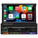 Autorádio 1 DIN SWM 9614C 7 polegadas Bluetooth/Carplay USB Preto