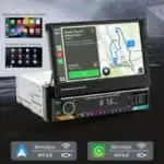 Autorádio 1 DIN SWM 9614C 7 polegadas Bluetooth/Carplay USB Preto - Image 2