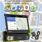 Autorádio 1 DIN SWM 9710-J LED 7 polegadas 2GB/64GB GPS Carplay Preto - Image 2