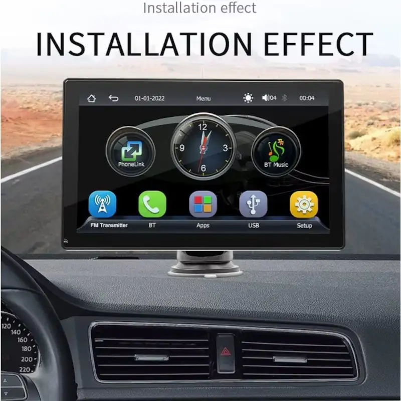 Ecrã tátil universal SWM B5308 9 polegadas Carplay/Android Auto  Preto - Image 3