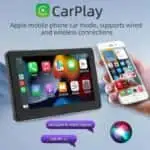 Ecrã tátil universal SWM B5351 7 polegadas Carplay/Android Auto sem fios Preto - Image 2