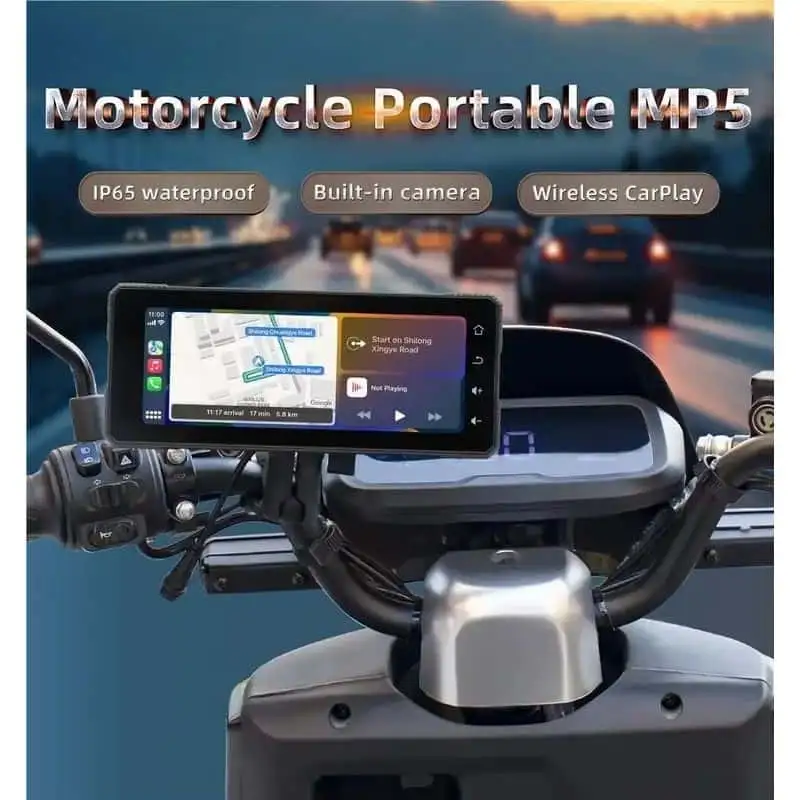 Ecrã tátil universal SWM B5353 6,86 polegadas Carplay/Android Auto sem fios Preto - Image 5