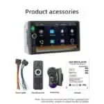 Autorádio 2 DIN SWM F7010C 7 polegadas Bluetooth/Carplay USB Preto - Image 2