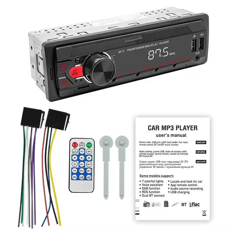 Autorádio 1 DIN SWM M11 Bluetooth Preto - Image 2