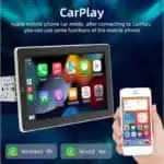 Autorádio 1 DIN SWM YT-9930L 10.1 polegadas Bluetooth/Carplay Sem Fio USB Preto - Image 3